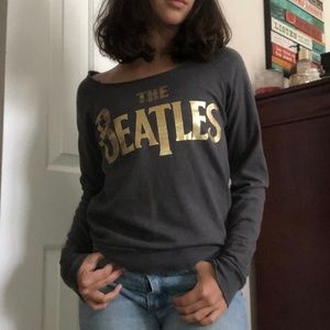 Beatles Off the Shoulder Sweater